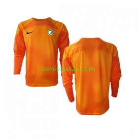 Camisolas de futebol Arábia Saudita Guarda Redes Equipamento Alternativa World Cup 2022 Manga Comprida